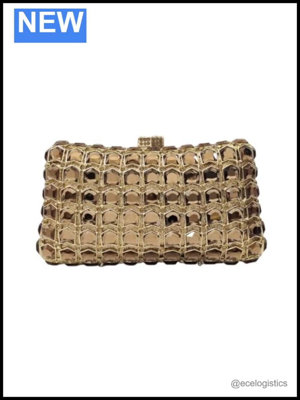 Crystal Rhinestone Evening Clutch Purse Diamond Prom Wedding Bag Women